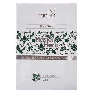 Маска для лица от угрей и рубцов TianDe Master Herb &mdash; очищение и восстановление кожи 11307 фото