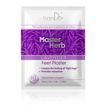 Детокс-пластир для ніг TianDe Master Herb з лавандою та турмаліном &mdash; очищення та легкість у ногах 41328 фото